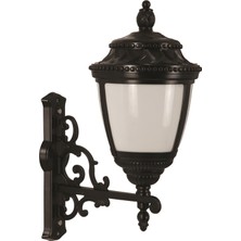 Avonnı BAP-68041-BSY-OP Siyah Boyalı Dış Mekan Aydınlatma E27 Aluminyum Polikarbon Cam 43X28CM