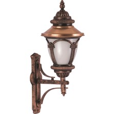 Avonnı BAP-68057-BKR-OP Kahverengi Boyalı Dış Mekan Aydınlatma E27 Aluminyum Polikarbon Cam 42X25CM