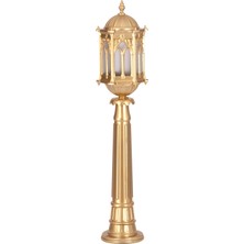 Avonnı BSU-68051-BSA-BOP Sarı Boyalı Dış Mekan Aydınlatma E27 Aluminyum Döküm Dip Polikarbon Cam 20CM