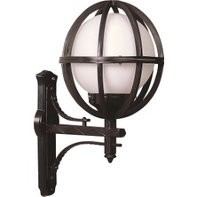 Avonnı BAP-68080-BSY-M6-OP Siyah Boyalı Dış Mekan Aydınlatma E27 Abs Polietilen Cam 40X30CM