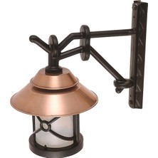 Avonnı BAP-68049-BKR-M2-OP Kahverengi/siyah Boyalı Dış Mekan Aydınlatma E27 Aluminyum Polikarbon Cam 38X30CM