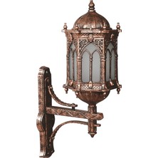 Avonnı BAP-68051-BKR-OP Kahverengi Boyalı Dış Mekan Aydınlatma E27 Aluminyum Polikarbon Cam 34X20CM