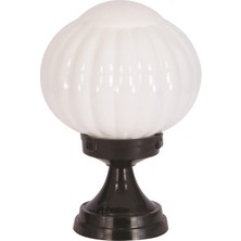 Avonnı BSU-68187-BSY-M3-KOP Siyah Boyalı Dış Mekan Aydınlatma E27 Aluminyum Abs Akrilik Cam 20CM