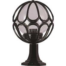 Avonnı BSU-68081-BSY-M1-KOP Siyah Boyalı Dış Mekan Aydınlatma E27 Aluminyum Akrilik Cam 25CM