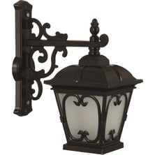 Avonnı BAP-68044-BSY-M2-OP Siyah Boyalı Dış Mekan Aydınlatma E27 Aluminyum Cam 40X23CM