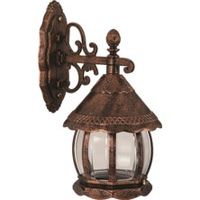 Avonnı BAP-68184-BKR-M2 Kahverengi Boyalı Dış Mekan Aydınlatma E27 Abs Polikarbon Cam 32X20CM