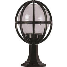 Avonnı BSU-68080-BSY-M1-KOP Siyah Boyalı Dış Mekan Aydınlatma E27 Aluminyum Akrilik Cam 25CM