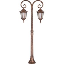 Avonnı BSU-68061-BSY-M2-BOP Kahverengi Boyalı Dış Mekan Aydınlatma E27 Aluminyum Cam 56CM