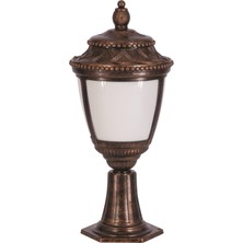 Avonnı BSU-68041-BKR-OP Kahverengi Boyalı Dış Mekan Aydınlatma E27 Aluminyum Polikarbon Cam 28CM