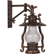 Avonnı BAP-68047-BKR-OP Kahverengi Boyalı Dış Mekan Aydınlatma E27 Aluminyum Akrilik Cam 45X30CM
