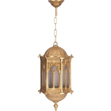 Avonnı BFE-68051-BSA-OP Sarı Boyalı Dış Mekan Aydınlatma E27 Aluminyum Döküm Dip Polikarbon Cam 20CM