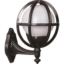 Avonnı BAP-68080-BSY-M7-OP Siyah Boyalı Dış Mekan Aydınlatma E27 Abs Polietilen Cam 24X20CM