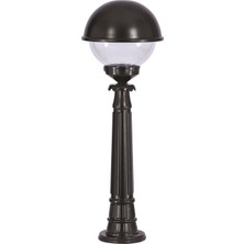 Avonnı BSU-68064-BSY-M1-BOP Siyah Boyalı Dış Mekan Aydınlatma E27 Aluminyum Polikarbon Cam 30CM