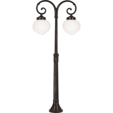 Avonnı BSU-68187-2BSY-OP Siyah Boyalı Dış Mekan Aydınlatma E27 Aluminyum Abs Akrilik Cam 65CM