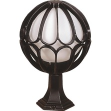 Avonnı BSU-68079-BSY-M1-KOP Siyah Boyalı Dış Mekan Aydınlatma E27 Aluminyum Polietilen Cam 30CM