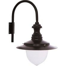 Avonnı BAP-68071-M2-OP Siyah Boyalı Dış Mekan Aydınlatma E27 Aluminyum Polikarbon Cam 40X35CM