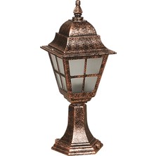 Avonnı BSU-68062-BKR-M1-OP Kahverengi Boyalı Dış Mekan Aydınlatma E27 Aluminyum Polikarbon Cam 18CM