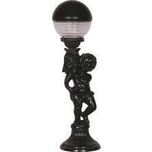 Avonnı BSU-68072-BSY Siyah Boyalı Dış Mekan Aydınlatma E27 Aluminyum Akrilik Cam 20CM