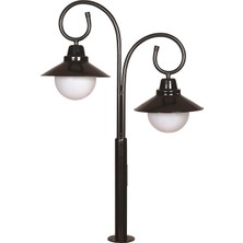 Avonnı BSU-68092-2BSY-OP Siyah Boyalı Dış Mekan Aydınlatma E27 Aluminyum Polietilen Cam 90CM