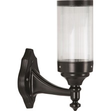 Avonnı BAP-68137-BSY-M1 Siyah Boyalı Dış Mekan Aydınlatma E27 Aluminyum Polikarbon Cam 17CM