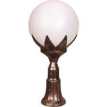 Avonnı BSU-68209-BKR-M2 Kahverengi Boyalı Dış Mekan Aydınlatma E27 Abs Polietilen Cam 25CM