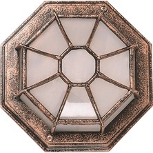 Avonnı BFE-68065-BKR-M1-OP Kahverengi Boyalı Dış Mekan Aydınlatma E27 Aluminyum Polikarbon Cam 27X13CM