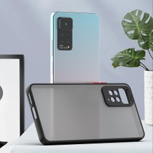 Fibaks Xiaomi Redmi Note 11 Kılıf Mat Parmak Izi Yapmaz Kamera Korumalı Renkli Tuşlu Sert Silikon Kapak