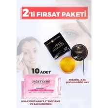 Aytan Home Kolajenli Makyaj Mendili ve Keratinli Kaş Sabitleyici Wax (Yüz Bakım Seti)