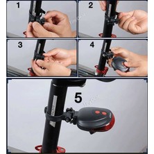 Neptüns 3 Fonksiyon Lazer Şeritli 7 Fonksiyon 5 Ledli Stop Bisiklet Lamba