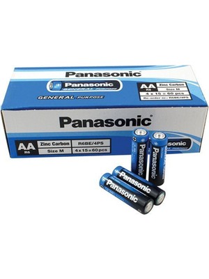Panasonic Aa Kalem Pil 60 Adet Çinko Karbon Pil