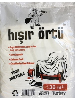 Yapımarket Sepeti 4*7,5 30 Metrekare Koruyucu Naylon Hışır Örtü