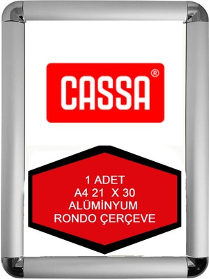 Cassa A4 Rondo Çerçeve Alüminyum 21X30 cm 1 Adet