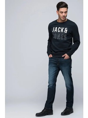 Jack & Jones 12127242 Tım Slim Fit Blue Denim Lacivert