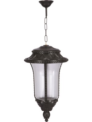 Avonnı BFE-68027-BSY Siyah Boyalı Dış Mekan Aydınlatma E27 Aluminyum Akrilik Cam 28CM