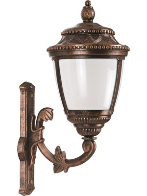 Avonnı BAP-68041-BKR-OP Kahverengi Boyalı Dış Mekan Aydınlatma E27 Aluminyum Polikarbon Cam 38X28CM