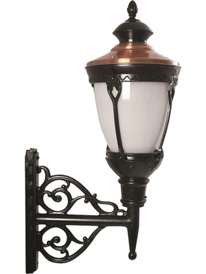 Avonnı BAP-68026-BSY-OP Kahverengi/siyah Boyalı Dış Mekan Aydınlatma E27 Aluminyum Polikarbon Cam 50X30CM
