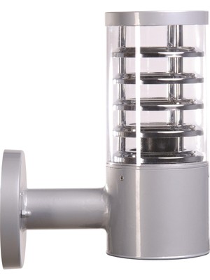Avonnı BAP-68155-BBY Gri Boyalı Dış Mekan Aydınlatma E27 Aluminyum Polikarbon Cam 24CM