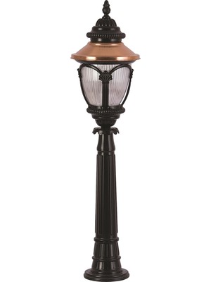 Avonnı BSU-68057-BSY-B Kahverengi/siyah Boyalı Dış Mekan Aydınlatma E27 Aluminyum Polikarbon Cam 25CM