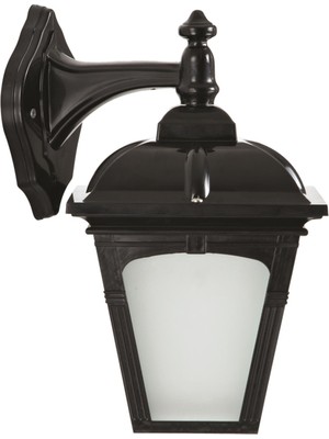 Avonnı BAP-68185-BSY-M3 Siyah Boyalı Dış Mekan Aydınlatma E27 Abs Polikarbon Cam 25X20CM