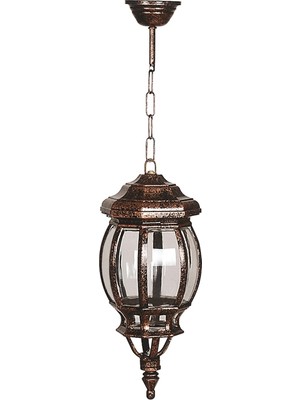 Avonnı BFE-68063-BKR Kahverengi Boyalı Dış Mekan Aydınlatma E27 Aluminyum Polikarbon Cam 20CM