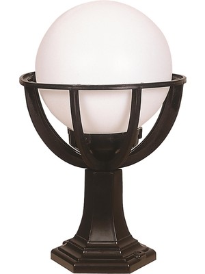 Avonnı BSU-68080-BSY-M6-KOP Siyah Boyalı Dış Mekan Aydınlatma E27 Abs Polietilen Cam 30CM