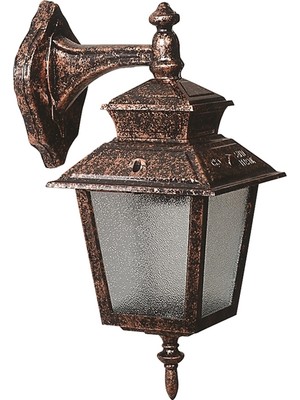 Avonnı BAP-68213-BKR Kahverengi Boyalı Dış Mekan Aydınlatma E27 Abs Polikarbon Cam 25X18CM