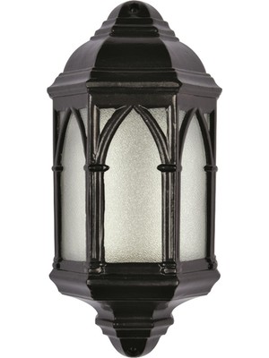 Avonnı BFE-68070-BSY-OP Siyah Boyalı Dış Mekan Aydınlatma E27 Aluminyum Polikarbon Cam 17CM