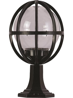 Avonnı BSU-68080-M2-KOP Siyah Boyalı Dış Mekan Aydınlatma E27 Aluminyum Akrilik Cam 30CM