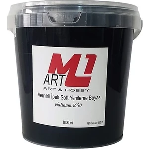 M1 Art Vernikli Ipek Soft Yenime Boyası 1000.ML-MOBILYA,FAYAS,MERMER,SERAMIK,CAM,BEYAZ Eşya Tüm Yüzeyler