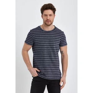 Alexander Gardi Çizgili Bisiklet Yaka T-Shirt (138281)