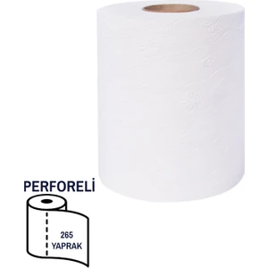 Perforeli Kağıt Havlu 265 Yaprak 65 Metre 6 Rulo