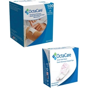 Steril Emici Kompres Nonwowen Gazlı Bez 7,5x7,5cm 100 Adet + Esnek Fix Tıbbi Flaster 5 m x 2,5 cm