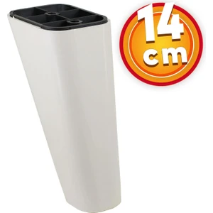 Lüks Mobilya Kanepe Sehpa Tv Ünitesi Koltuk Ayağı 14 cm Krem Oval Baza Ayak