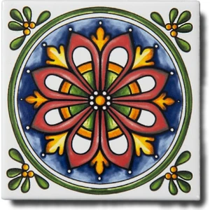 Ikbal Çini Seramik 10X10 Desenli Banyo Karosu 5'li 1 Paket ICS135